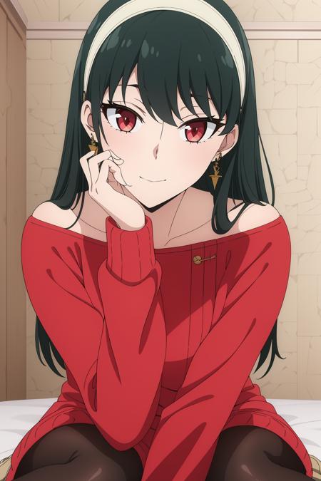 <lora:çº¦å°4V:0.8>,çº¦å°,1girl,solo,greeen hair,long hair,bangs,gold earrings,red eyes,sidelocks,
indoors,<lora:add_detail:0.3>,
çº¢è£é²è,jewelry,white hairband,sweater dress,red sweater,collarbone,bare shoulders,off shoulder,black pantyhose,brown footwear,boots,high heels,v,, 8yo,Young female,Beautiful Fingers,Beautiful long legs,Beautiful body,Beautiful Nose,Beautiful character design, perfect eyes, perfect face,expressive eyes,
official art,extremely detailed CG unity 8k wallpaper, perfect lighting,Colorful, Bright_Front_face_Lighting,shiny skin, 
(masterpiece:1.0),(best_quality:1.0), ultra high res,4K,ultra-detailed,
photography, 8K, HDR, highres, absurdres:1.2, Kodak portra 400, film grain, blurry background, bokeh:1.2, lens flare, (vibrant_color:1.2), (beautiful_face:1.5),(narrow_waist), ,NSFW,, Exquisite visuals, high-definition,masterpiece,best quality,