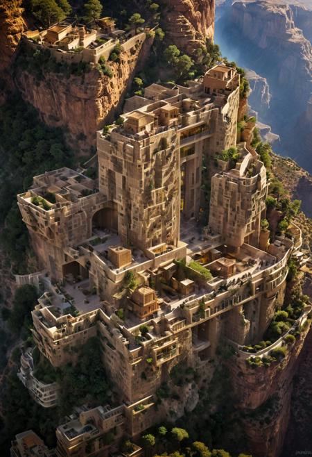 (The colonial city of the future, in the mist-filled Grand Canyon, on an unknown Earth-like planet, 2 moon on sky, Spaceship flight connects colonies, waterfulls:1.3), (Machu Picchu, a mountain settlement, incredibly spectacular:1.2), (Mario Botta:1.3), (avant-garde, future, reality, science fiction, photorealistic), (modern architecture:1.2), 
(Large Files, Ultra Realistic, 8K, 16k, FHD, HD, VFX, Perfect, Photography, composition, Architecture Sales Photography, Architecture Competition, Ultra High Resolution, Cinematography, High Resolution Image:1.1), (dramatic lighting, direct sunlight, ray tracing, clear shadow:1.2),  (real landscape:1.1), (blurred background:1.0), (urban background, more_details) ,
ac_neg1, great lighting, clear, hillscastel, extrusionbuilding, vertical