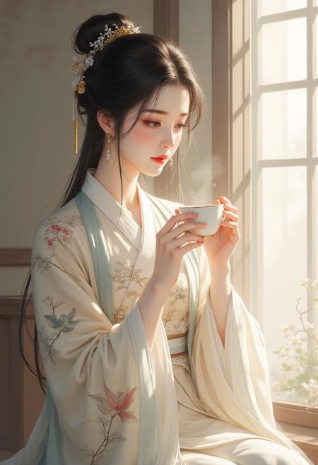 B_Traditional Chinese Beauty In Hanfu With National Style_Ancient-Style Scene Generation v1.0
