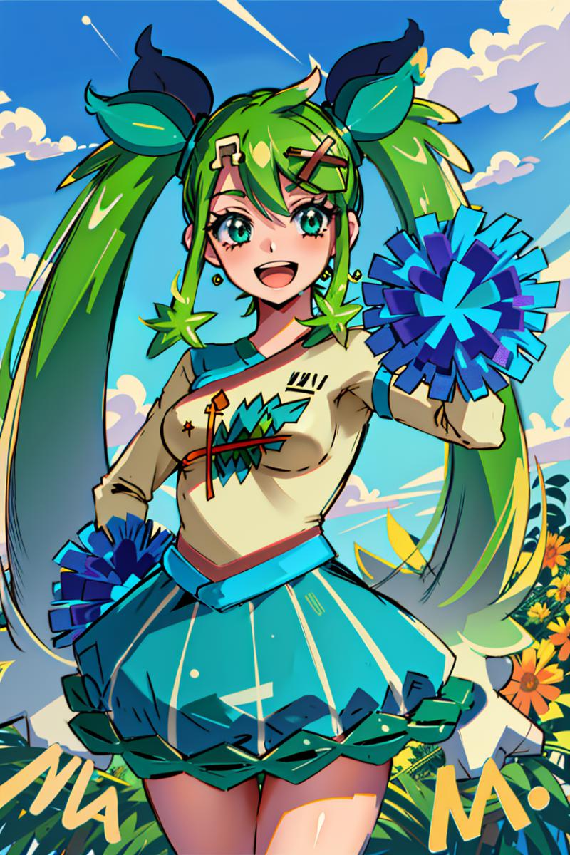 Grass-type Trainer Miku [くさミク] | Pokémiku / ポケミク image by puddlejump