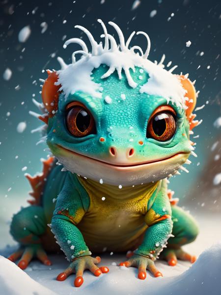 Messy Gecko, behance HD, Snowy, Satisfying, Lunarpunk