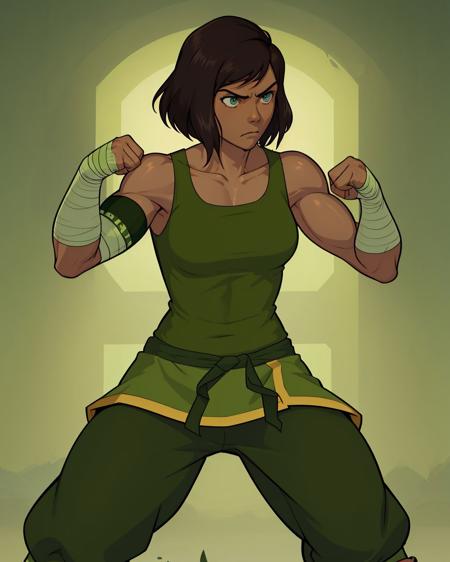 korra dark skin blue eyes