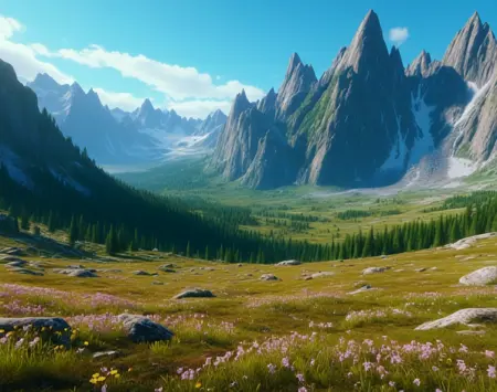 90s Fantasy (Landscape) (SDXL) (AD)