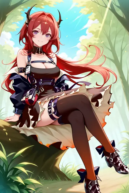 Surtr | Arknights | Illustrious & Pony XL | 3 Outfits