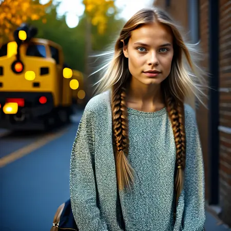 Scandinavian adult teenager