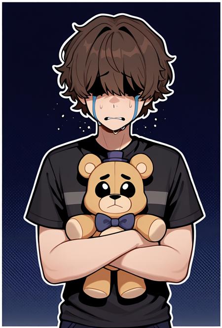 Crying Child / Dave Afton / Evan Afton -- FNAF / Five Nights at Freddy's illust noob eps