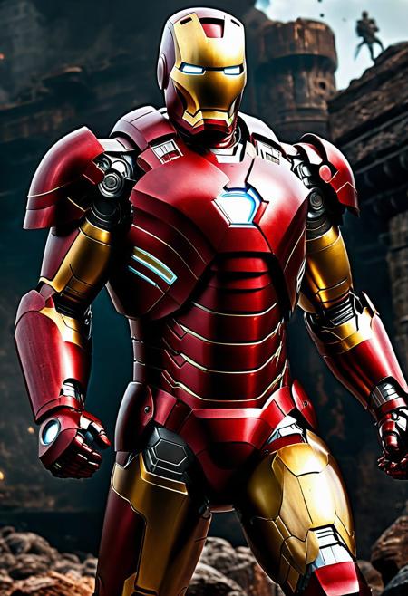 Expressionism,- Iron Man Anger Mode, 1960's classic Armor, detailed matte painting, deep color, fantastical, intricate detail, splash screen, complementary colors, fantasy concept art, 8k resolution trending on Artstation Unreal Engine 5