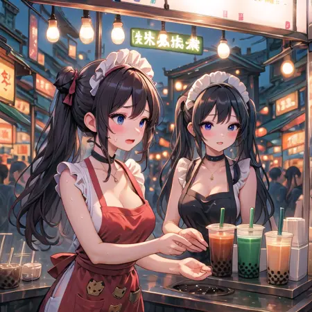 boba milk tea stand
