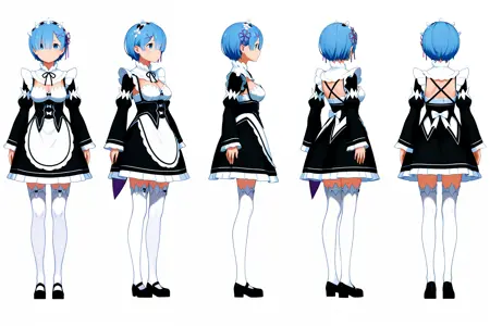 IL/F1/XL BG3 Turn, Multi-View, Turnaround, Model Sheet, Character Design