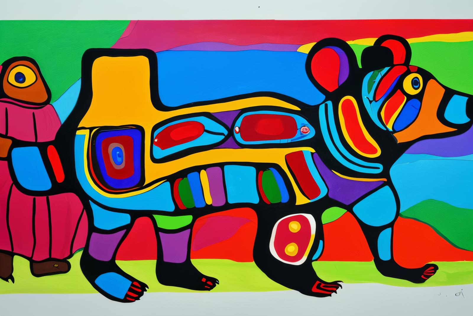 Norval Morrisseau Style image by aiask