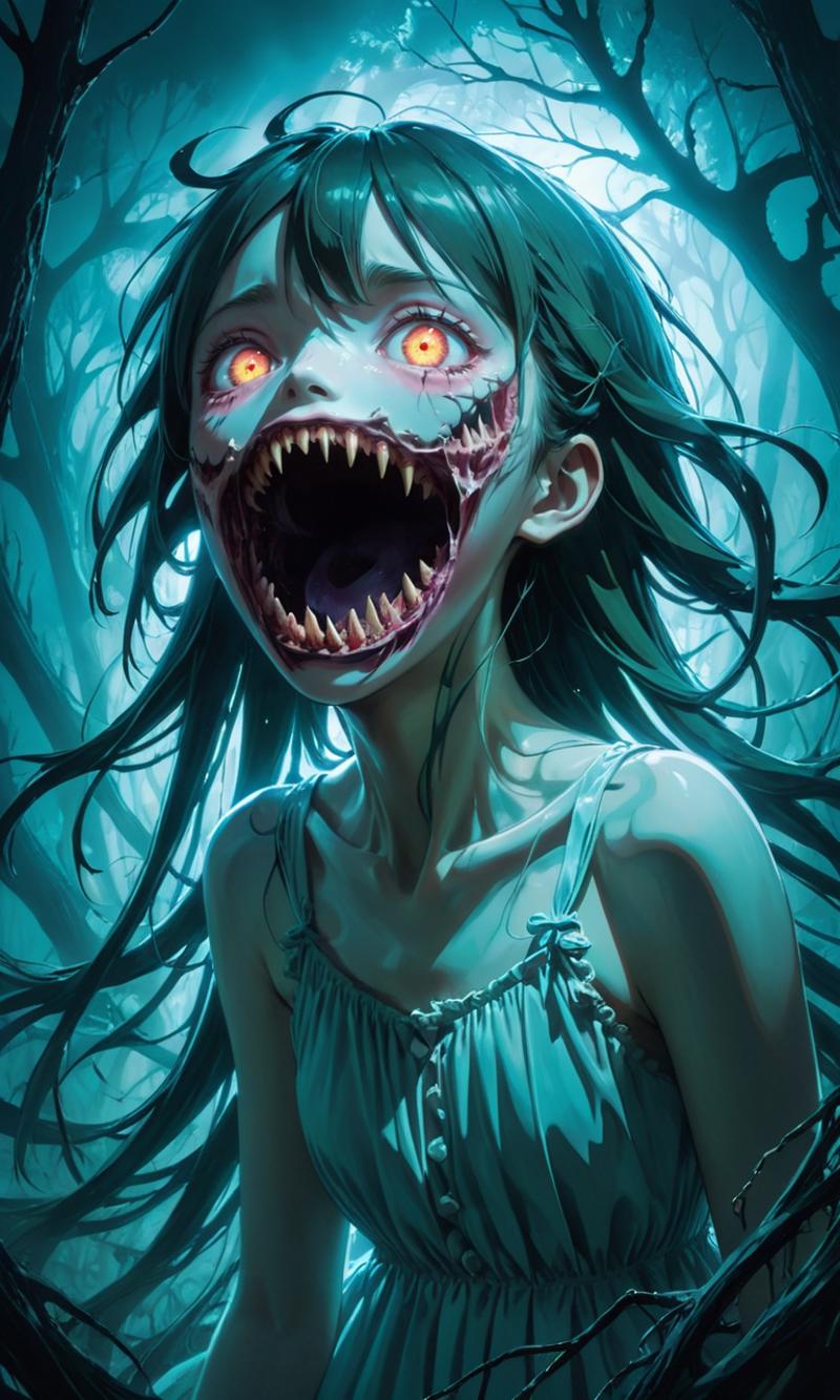 Monster Codex-Abyss girl | 怪物志-裂嘴女 | 深渊巨口 image by XSELE