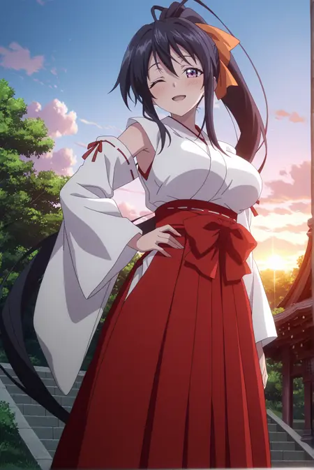 Akeno Himejima - High School DxD - Illustrious - All trainable outfits!