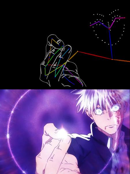 Hollow Purple Pose (Controlnet) Depth, Lineart_Anime and Openpose Assets (Jujutsu Kaisen) v1.0