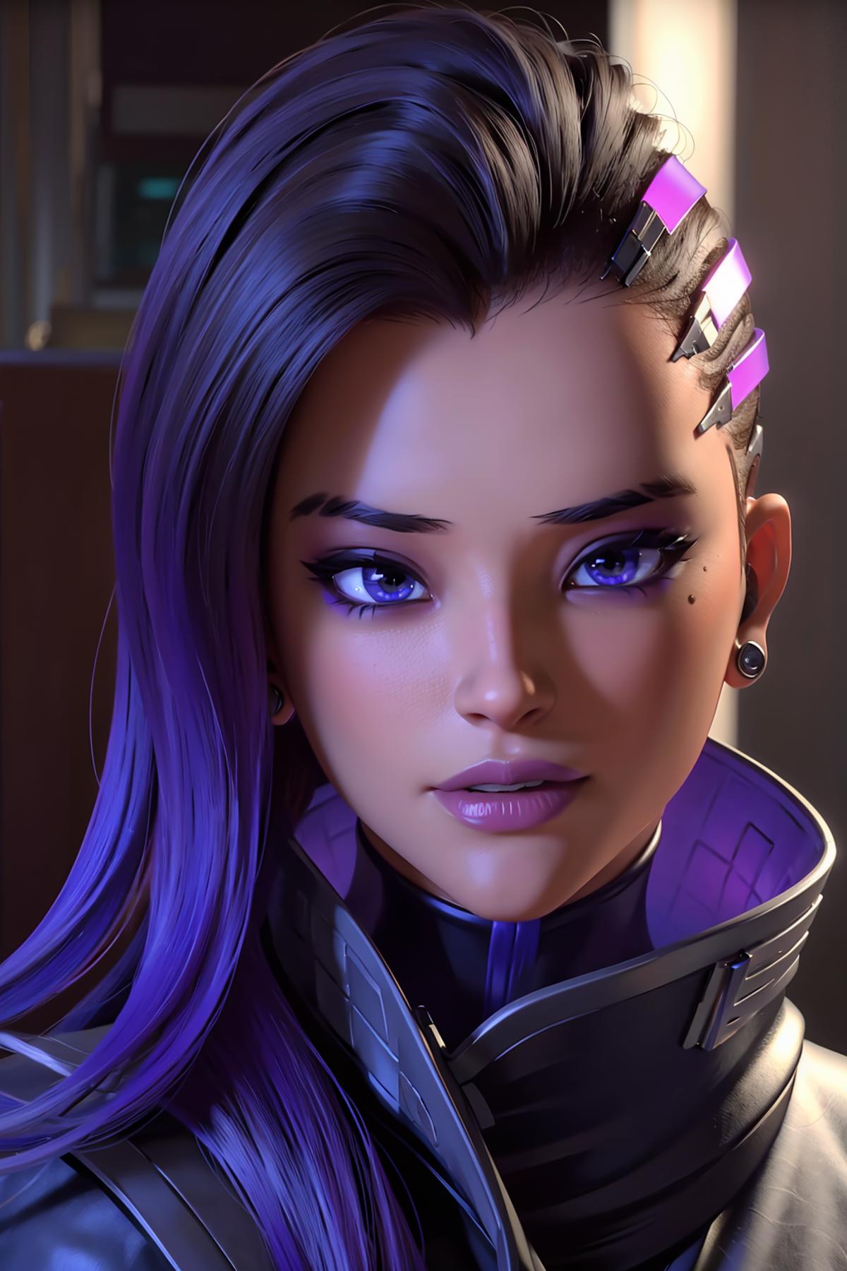 OVERWATCH - sombra - CG like image by shadowrui