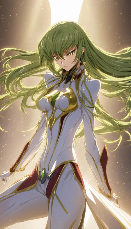 breathtaking Cinematic scene, hero view, 1girl, C.C., Code Geass, action pose, detailed background, masterpiece, best quality, high quality, highres, absurdres <lora:cc:1> . award-winning, professional, highly detailed