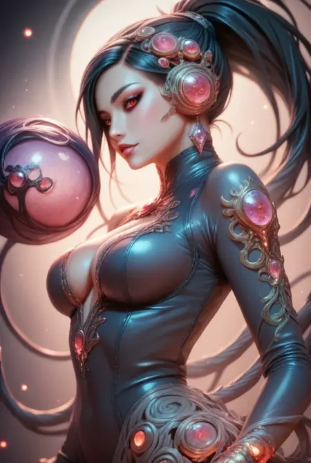Eldritch Cosmic Hairdress And Outfit