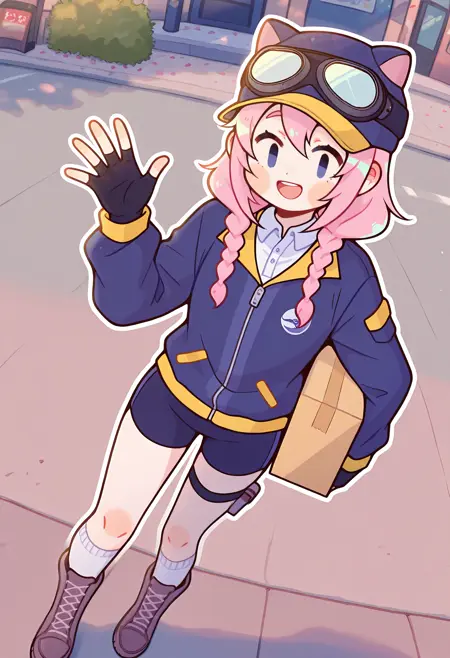 Steam Delivery Girl (Steam | nemupan) 4 outfits - IllustriousXL