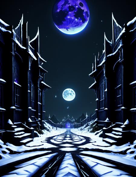 ((best quality)), ((masterpiece)), ((realistic,digital art)), (hyper detailed), DonMD4rk3lv3s Prisons, Plywood, Reflective Moonlight on Snow, In-Ground Well Lights, <lora:DonMD4rk3lv3s-000008:1>