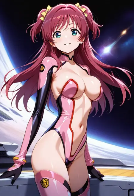 open-chest leotard (outfit)