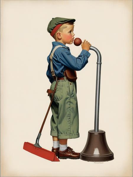 <lora:04Vintageillustration_Hap_XL:3.3>,Norman Rockwell style,vintage poster, prompt by @minimay. playground.