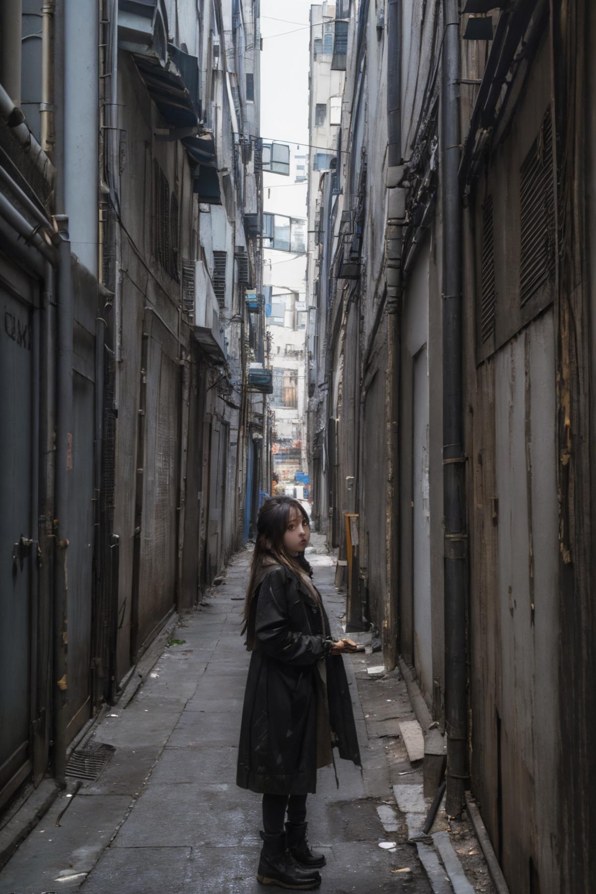 dirty alley image by ruanyi