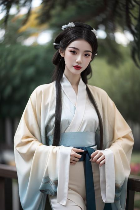 ltra-detailed,highly detailed,best quality,masterpiece,illustration,realistic,photorealistic,
1girl, solo,
hanfu-quju, hanfu,
looking at viewer, cowboy shot, 
<lora:hanfu quju_v1_05:0.8>