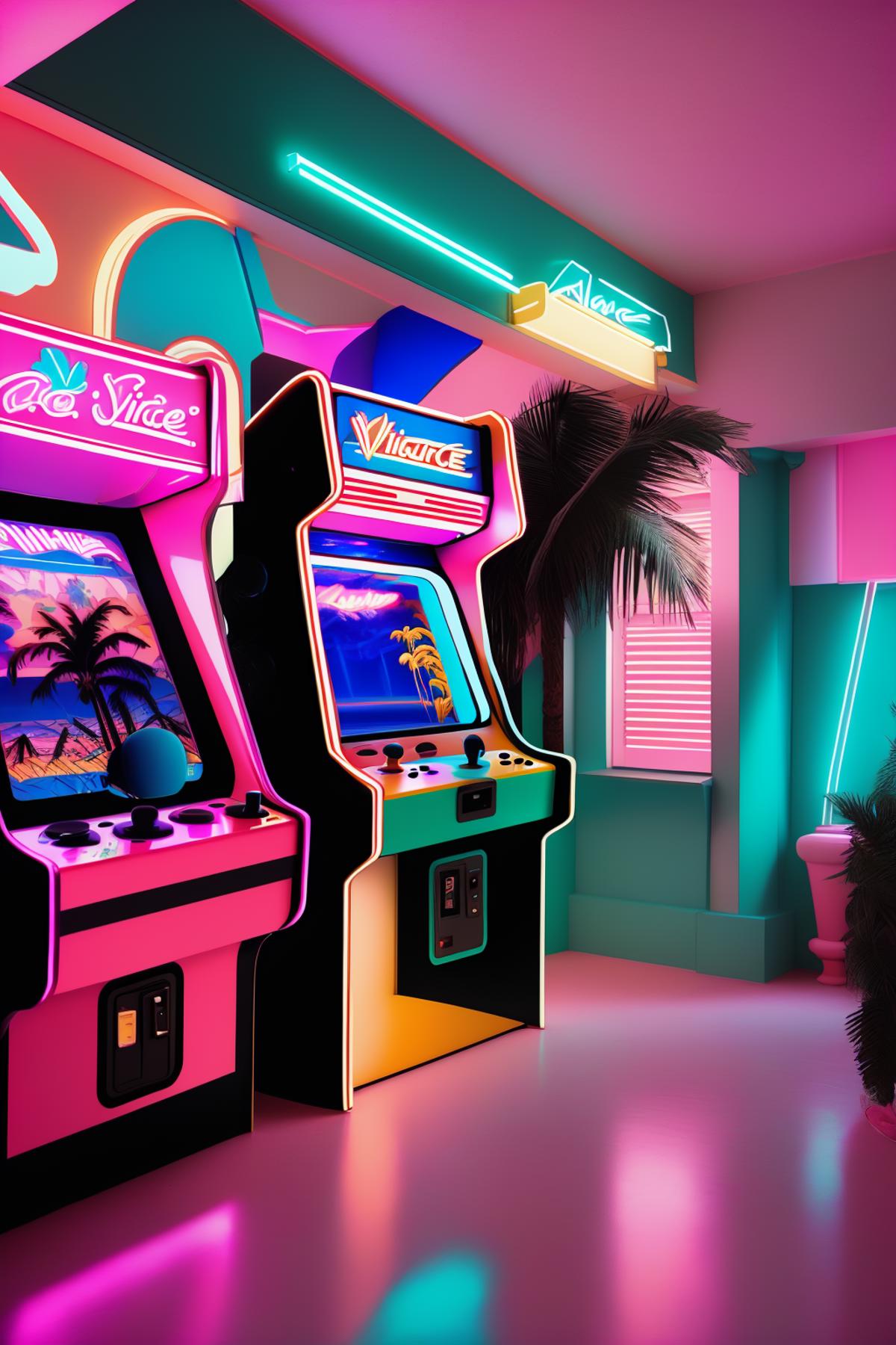 Miami Vice Arcade Retreat image by Ciro_Negrogni