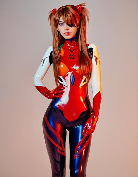 Latex Asuka Langley Soryu Cosplay | SDXL/Pony | Multiple Outfits v1 Rebuild Plugsuit Pony
