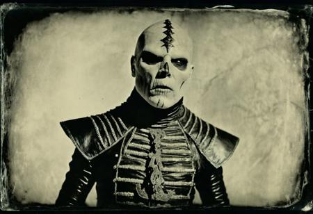monochrome (wetplatecollodion:1.2),  a Genuine old semi-sepia 1970s photograph of a nightmarishly bizarre hellraiser Cenobite Fashion -  creatures from the underworld of cenobite universe, horror, Clive barker, surreal, nightmarish, hyperdetailed surreal, Gustave Dor, clive barker ::  selective focus, scratches
<lora:fix_hands:1>
<lora:Wet Plate Collodion_SDXLBase-000002:1>