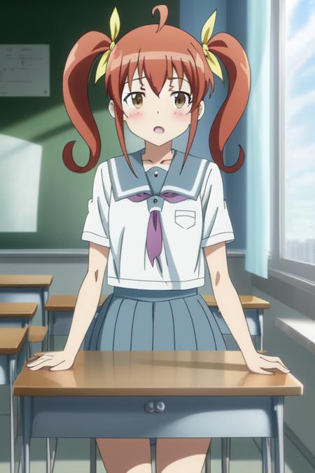 <lora:Oreimo_kurusu kanako:0.7> kurusu kanako, school uniform,, 8k, masterpiece, absurdres, anime,