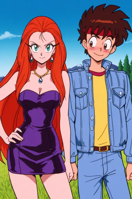 Reiko Mikami & Tadao Yokoshima/美神令子と横島忠夫 - Ghost Sweeper Mikami | Illus Characters | Commission