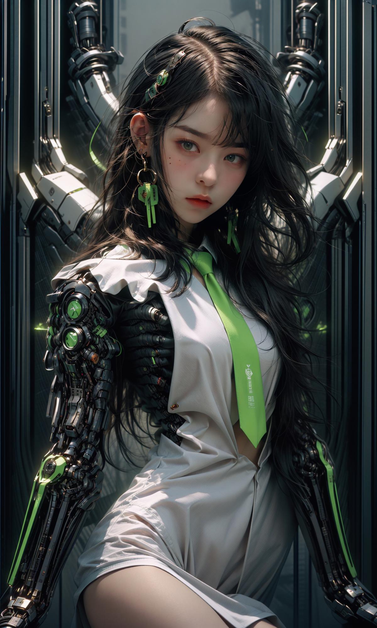 绪儿-荧光色机娘 image by XRYCJ