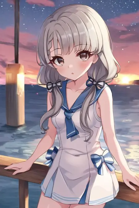 Sailor swimsuit (idolmaster) (one-piece & two-piece)