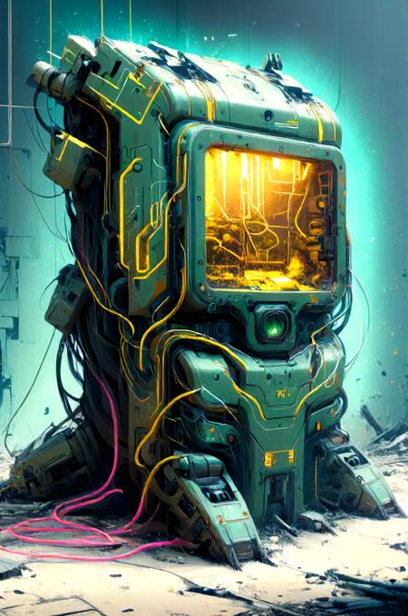 no time to explain, 8k, war zone, damage, melancholic, clean, minimalism, vector, glowing neon, <lora:artfullyCHEERUP_SDXL_V1:0.8>, <lora:Neon_Cyberpunk_Impressionism_SDXL:0.8>, <lora:artfullyECHELIER_SDXL_V1:0.8>, <lora:Paul_Chadeisson:0.8>, <lora:- SDXL - hevy_armored_mechvari_V1.5:0.8>