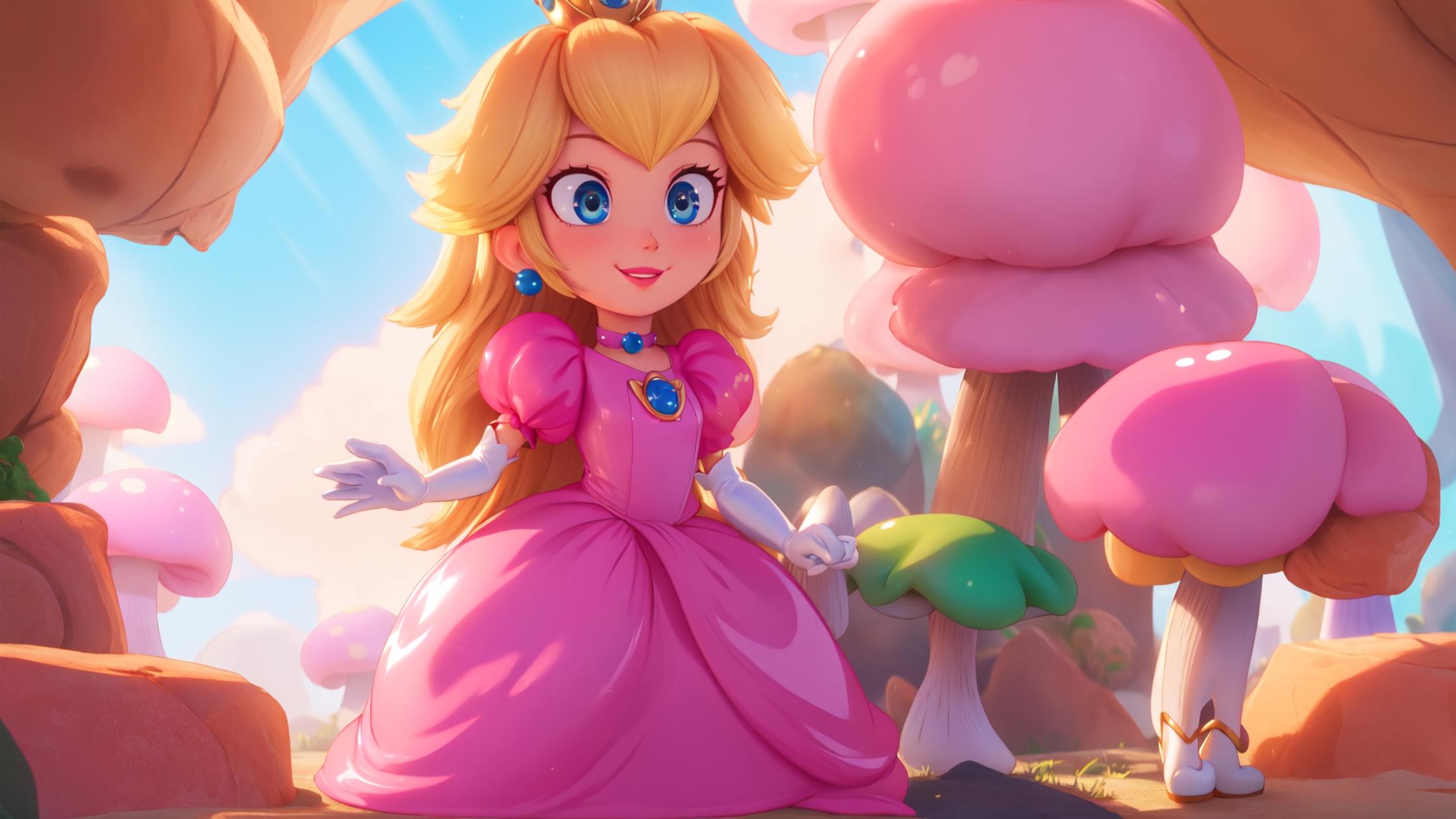 princess peach - The Super Mario Bros. Movie - movie like image by marusame