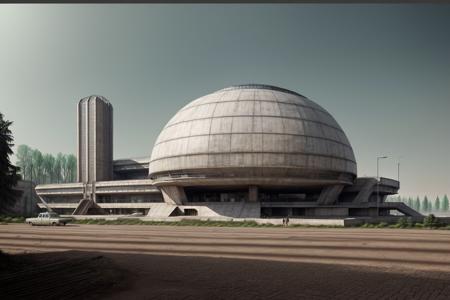 architecture, soviet architecture, photorealistic, retro, (soviet), (megastructure), <lora:soviet_architecture_v1:0.5>