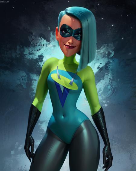 Voyd,blue hair , blue eyes , short hair, lips,   hips,  
domino mask, bodysuit,  skin tight, covered navel,  gloves, smile, 
standing, upper body, blue portals, 
stars, cruise ship,
(insanely detailed, beautiful detailed face,beautiful detailed eyes, masterpiece, best quality)  solo, <lora:Voyd-10v6:0.9>