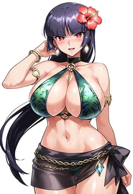 Undying Flower Yatsu Murasaki Costume - Action Taimanin [ Illustrious / Pony ]