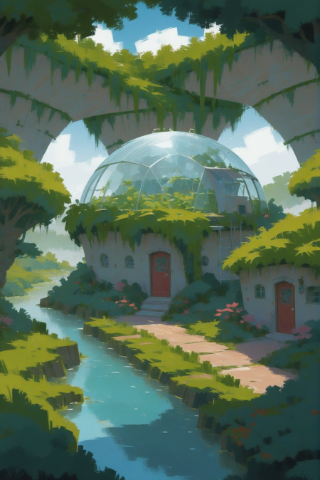 00514-1649933948-anime_style_digital_painting,_cozy,cheerful_fantasy_settlement_in_a_Hydroponic_Farm_Domes_lora_EnvyStarlightDigitalPainting02_1_.webp