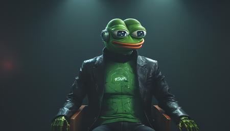 (cyberpunk style:1:2) (photo portrait of (pepe_frog:1.4) sitting in a wing chair), (professional photo of pepe_frog sitting in a wing chair:1.2), (extremely detailed pepe_frog face:1.4), full body shot, (1 boy), cyberpunk clothing, cyberpunk, (cyberpunk background:1.2), (extremely detailed cyberpunk background:1.3), extremely detailed background, cyberpunk body modification, cyberpunk 2077 body modification, (neon city background), cyberpunk suit, robot, science fiction, solo, full body, wires and cables, sharp focus, natural lighting, cyberpunk reimagined, neon lights, action pose, colorful, bright colors, science fiction, a dystopian cyberpunk city, neon, cyberpunk 2077, (cyberpunk 2077 cityscape), art by Masamune Shirow,soft neon light, cinematic, vivid details, robotic bionic features, (masterpiece, hyperrealistic, best quality:1.2), official art, extremely detailed CG unity 8k wallpaper, detailed background, best quality, expressive eyes, perfect face, perfect eyes, perfect anatomy, extremely detailed eyes and face, looking at viewer, detailed background, detailed clothes, cinematic lighting, beautiful 8k, masterpiece, best quality, high quality, hdr, photography by cosmicwonder, high definition, symmetrical face, volumetric lighting, 24mm, 4k, DSLR, high quality, ultra realistic,