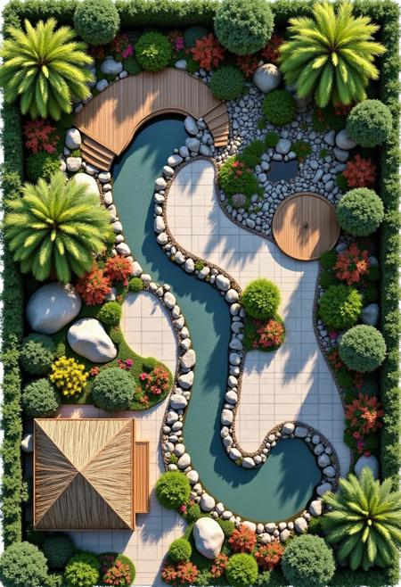 DT_Garden Design_Top View Of The Garden v1.0