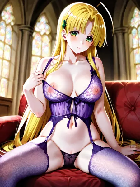 Violet Sheer Fabric Style