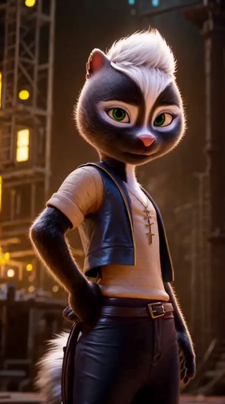 Meg - skunk (Chickenhare and the Hamster of Darkness 2020)