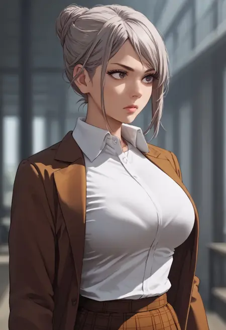Covered cleavage bump (Realism | Anime)