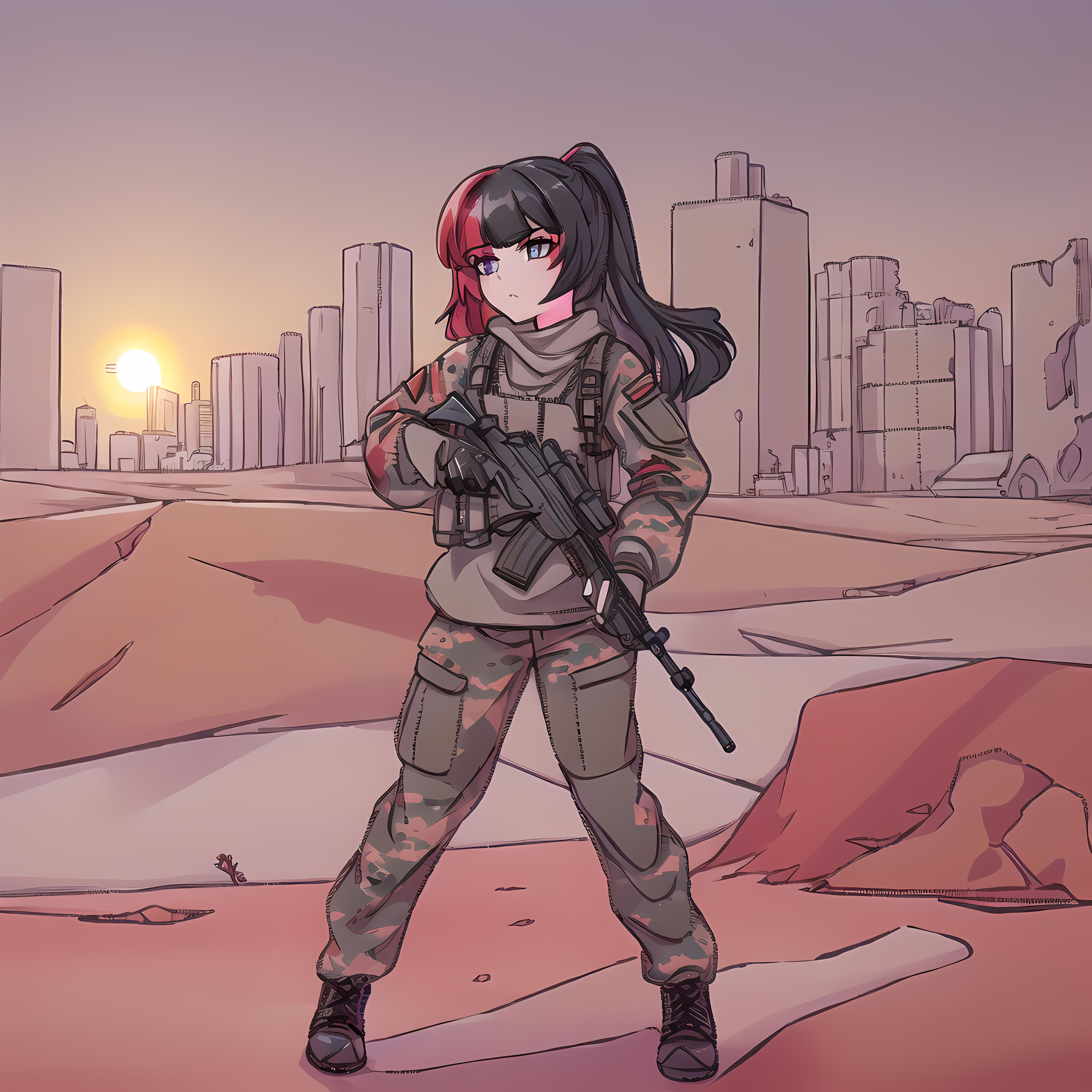 Military Russian Waifu image by GoldeNKingMiDaS