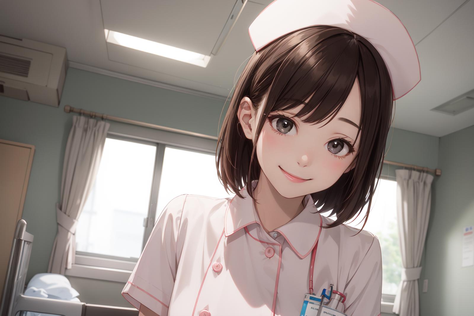 Nurse uniform, One-piece, Japanese style image by phageoussurgery439