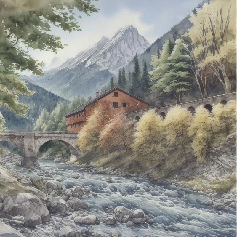 Remarkable Austrian Watercolor Style image by rafik