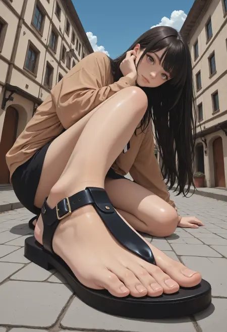 Center Strap Sandals (IL/PD/XL)