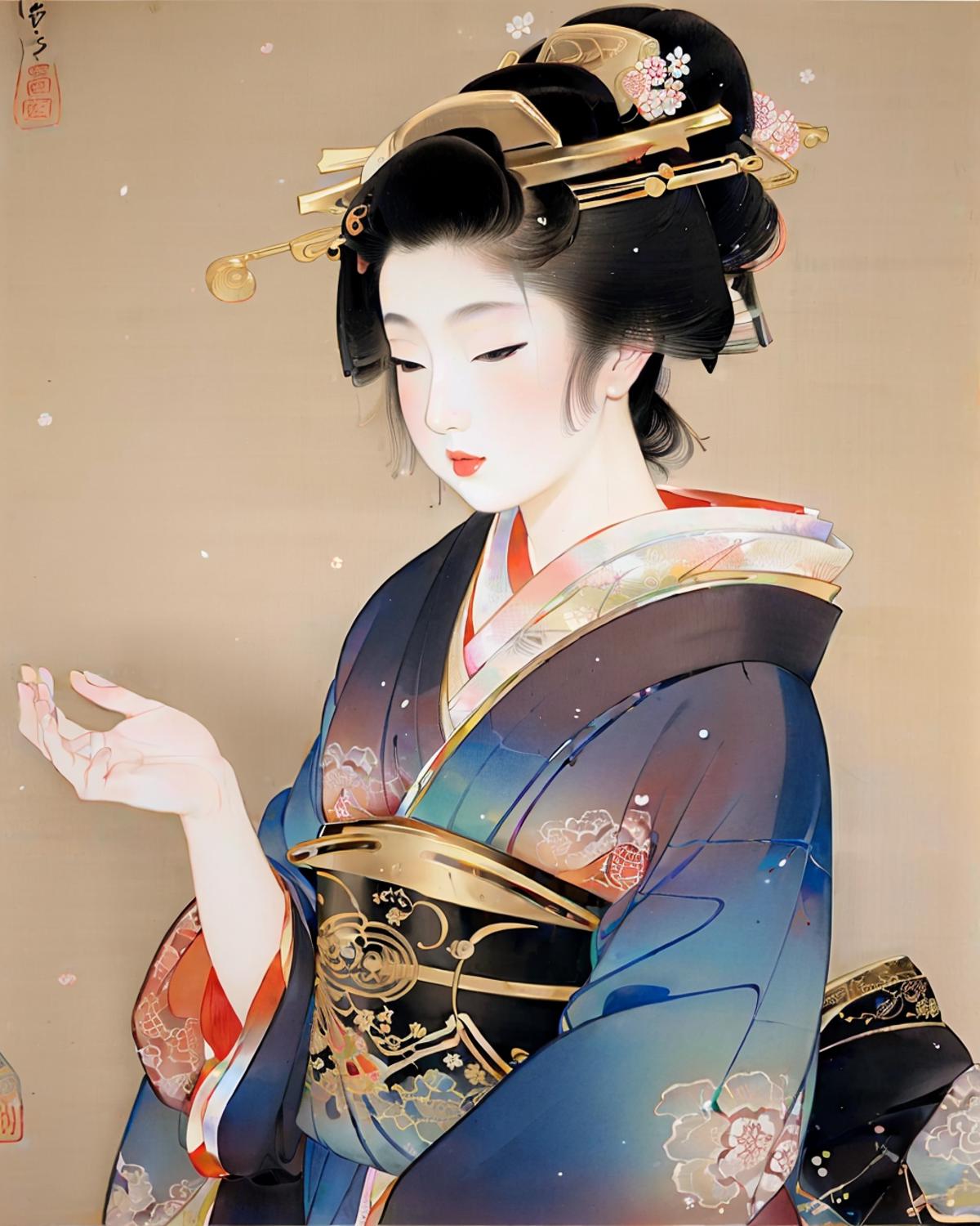 Uemura-Shoen(Nihonga) 上村松園 (日本膠彩畫) image by oosayam