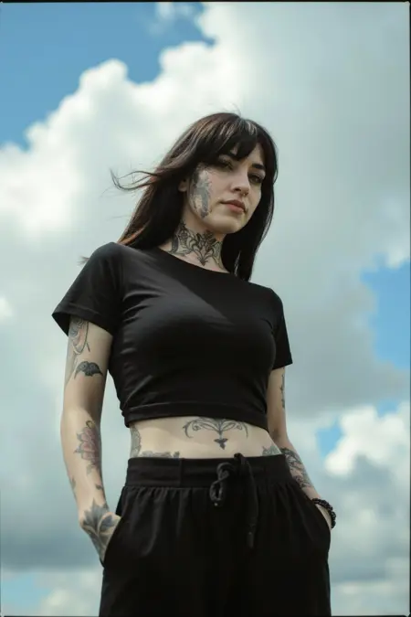2000's Tattooed Woman